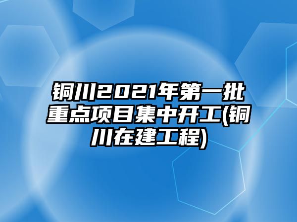 銅川2021年第一批重點(diǎn)項(xiàng)目集中開工(銅川在建工程)