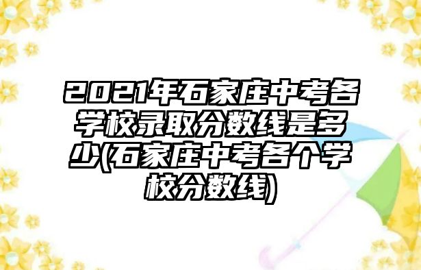 2021年石家莊中考各學(xué)校錄取分?jǐn)?shù)線是多少(石家莊中考各個(gè)學(xué)校分?jǐn)?shù)線)