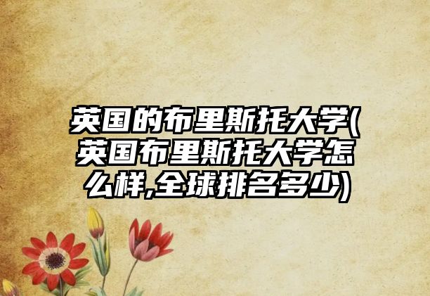 英國的布里斯托大學(xué)(英國布里斯托大學(xué)怎么樣,全球排名多少)