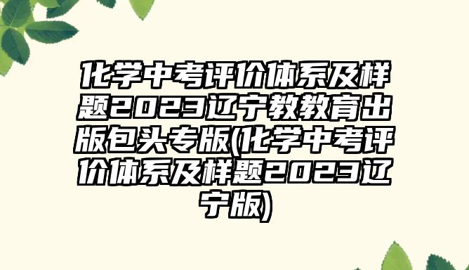 化學(xué)中考評價體系及樣題2023遼寧教教育出版包頭專版(化學(xué)中考評價體系及樣題2023遼寧版)