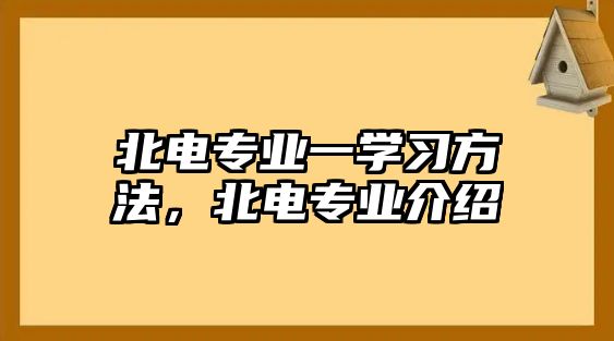 北電專業(yè)一學(xué)習(xí)方法，北電專業(yè)介紹