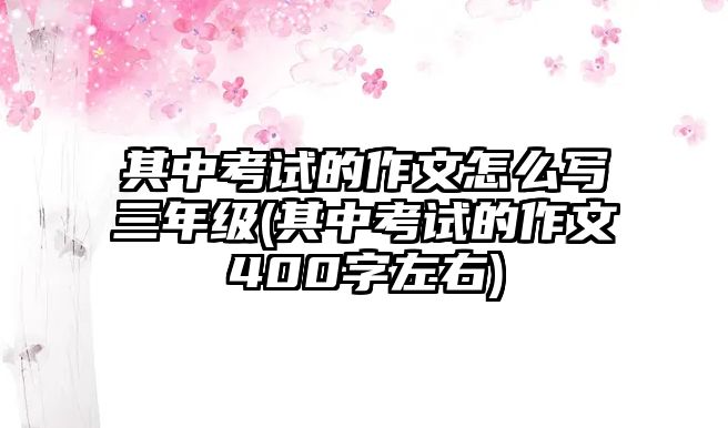 其中考試的作文怎么寫三年級(其中考試的作文400字左右)