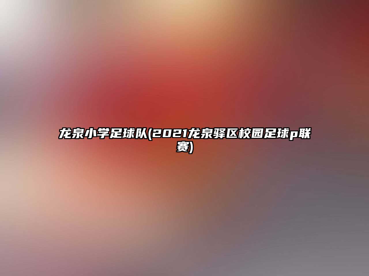 龍泉小學(xué)足球隊(duì)(2021龍泉驛區(qū)校園足球p聯(lián)賽)