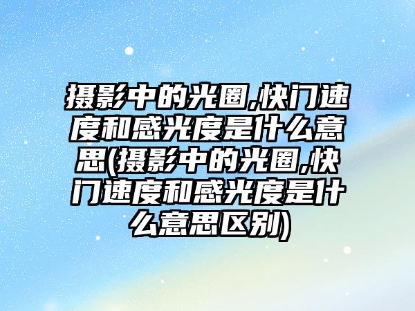 攝影中的光圈,快門速度和感光度是什么意思(攝影中的光圈,快門速度和感光度是什么意思區(qū)別)