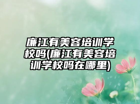 廉江有美容培訓(xùn)學(xué)校嗎(廉江有美容培訓(xùn)學(xué)校嗎在哪里)