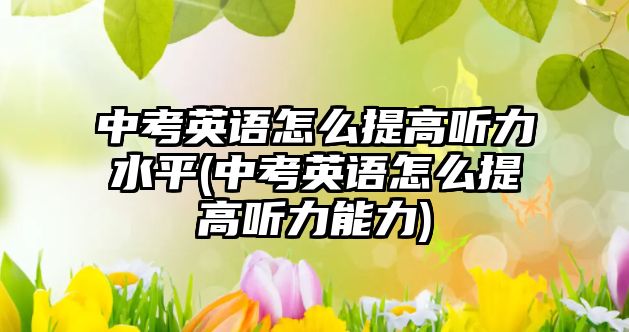 中考英語怎么提高聽力水平(中考英語怎么提高聽力能力)