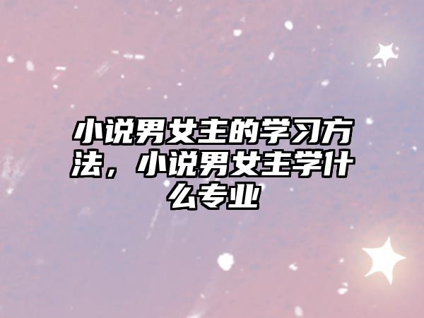 小說男女主的學(xué)習(xí)方法，小說男女主學(xué)什么專業(yè)