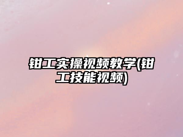 鉗工實操視頻教學(xué)(鉗工技能視頻)