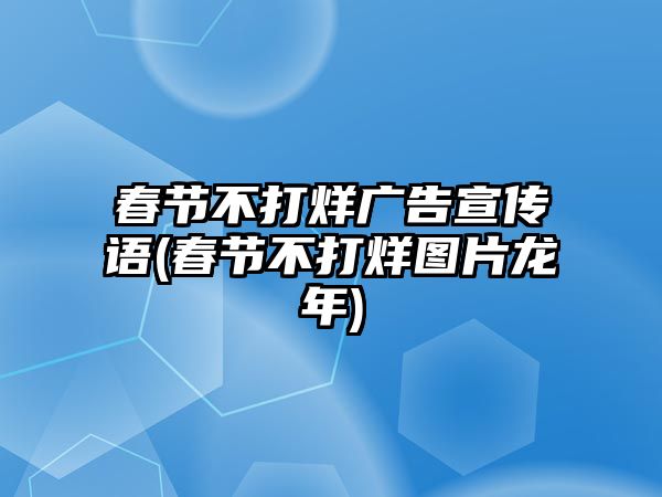 春節(jié)不打烊廣告宣傳語(yǔ)(春節(jié)不打烊圖片龍年)