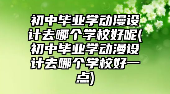 初中畢業(yè)學動漫設計去哪個學校好呢(初中畢業(yè)學動漫設計去哪個學校好一點)