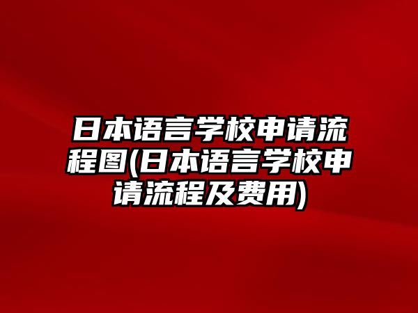 日本語言學校申請流程圖(日本語言學校申請流程及費用)