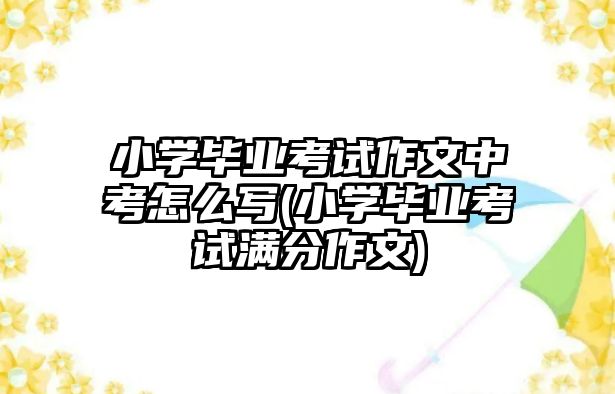 小學(xué)畢業(yè)考試作文中考怎么寫(小學(xué)畢業(yè)考試滿分作文)