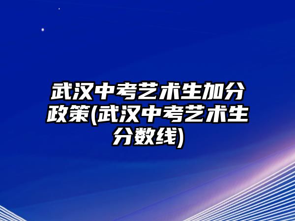 武漢中考藝術(shù)生加分政策(武漢中考藝術(shù)生分?jǐn)?shù)線)