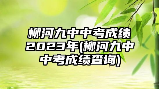 柳河九中中考成績(jī)2023年(柳河九中中考成績(jī)查詢)