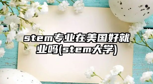 stem專(zhuān)業(yè)在美國(guó)好就業(yè)嗎(stem大學(xué))