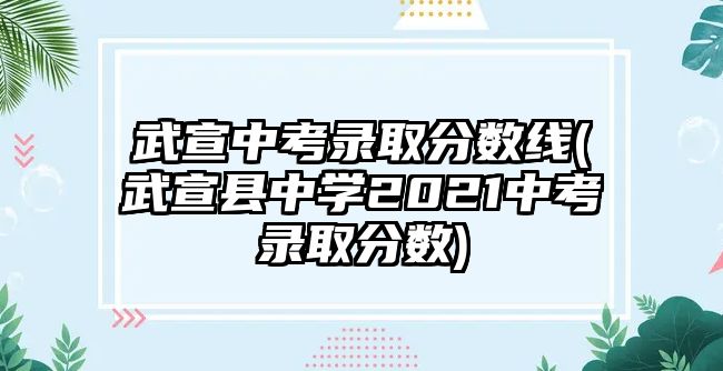 武宣中考錄取分數(shù)線(武宣縣中學(xué)2021中考錄取分數(shù))